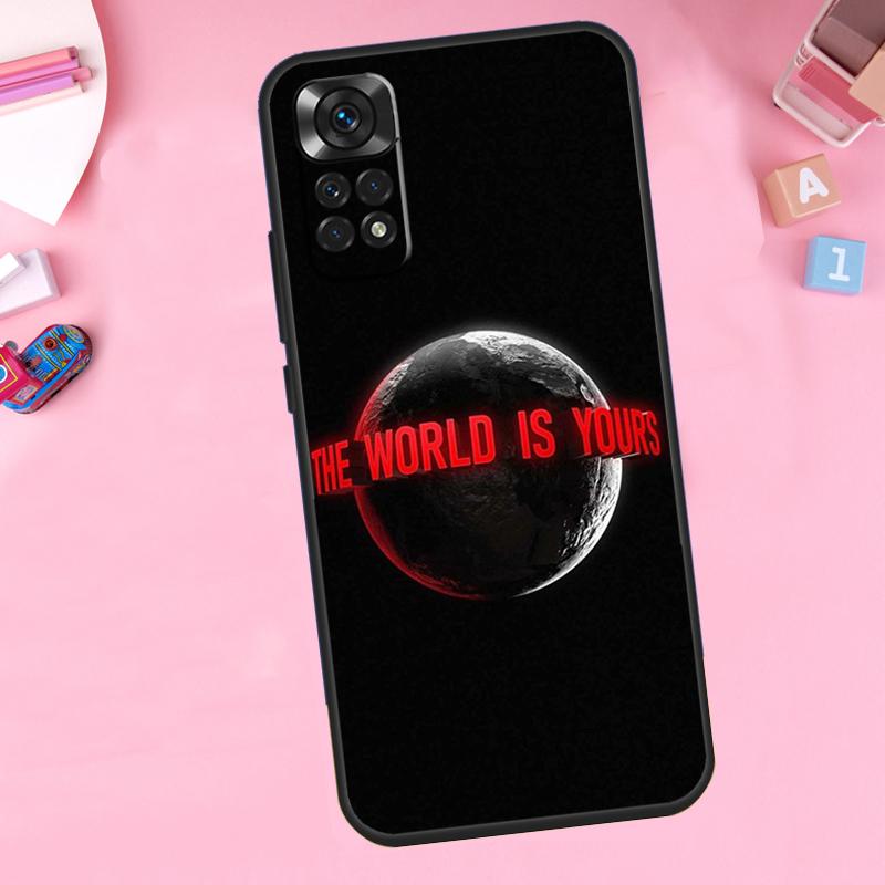 

Scarface The World Is Yours For Xiaomi Redmi Note 13 14 9 10 11 12 15 Pro Plus Phone Case For Redmi 15 C 14C 10C 12C 13C Note 15 Pro Plus 5G