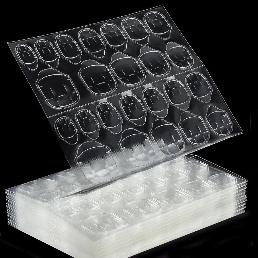 

10 листов наклейки для клея для ногтей двусторонние для накладных ногтей наклейки, водонепроницаемые дышащие типсы для искусственных ногтей желе адгезивные вкладки для ногтей чистый