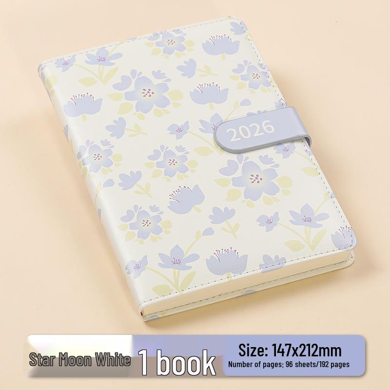 2026 Floral Agenda: Daily Planner & Weekly Calendar Notebook for Time Management Efficiency