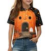 Kids' Halloween Print Shirt Casual Short Sleeve for Boys Girls Party Wear