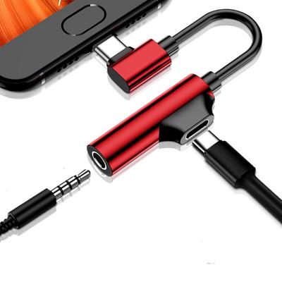 GIMIRO 2 In 1 Type C To Aux Adapter with Type C Charging Port USB C To 3.5mm Jack Audio Cable for Headphones