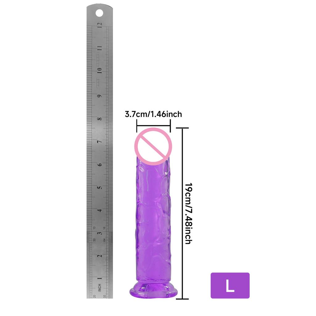 Jelly Dildos TPE Penis with Suction Cups G-Spot Anal Plugs, Female Masturbators, Sex Toys, Unisex Adult Sex Toys
