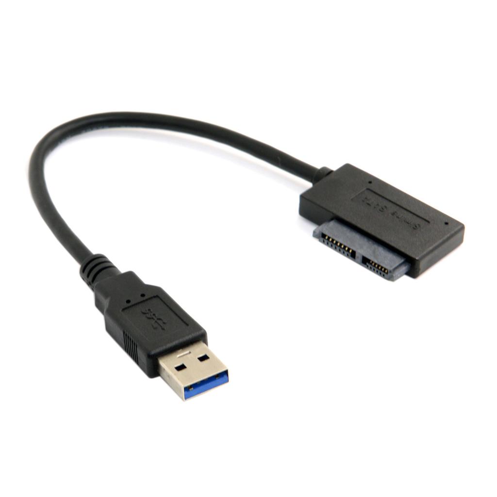 USB 3.0 To 7+6 13pin Slimline Sata Adapter Cable for Laptop CD DVD ROM Optical Drive