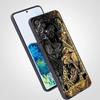 Cross Pattern Bicolor Lion Phone Case for Samsung Galaxy A55 A35 A17 A07 A15 A13 A25 A51 A71 A72 A73 A32 A52 A52S A41 Soft TPU