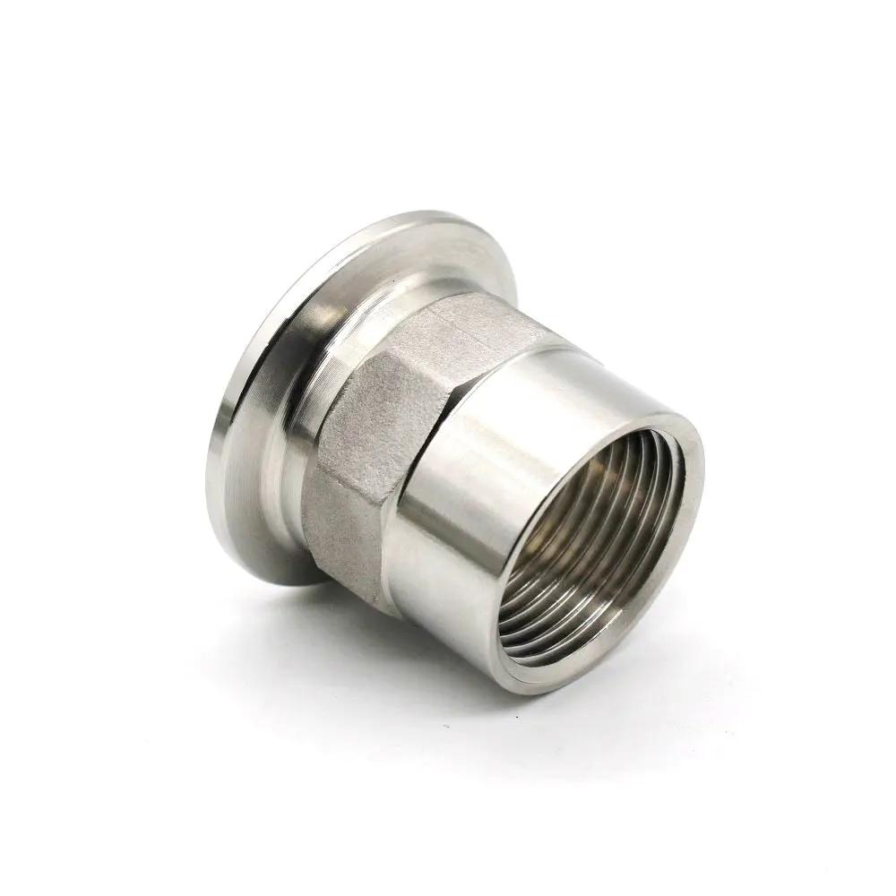 1/2" 3/4" 1" BSPT Female Male X 1.5" 2" 2.5" Tri Clamp SUS 304 Stainless Steel Sanitary Coupler Fitting Home Brewing Beer
