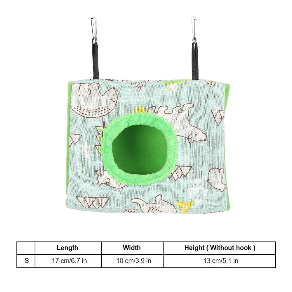 Plush Fluffy Bird Nest House Soft Flannelette Fabric Sleeping Bed Hanging Hammock Bed For Hamster