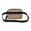Coach Metropolitan 21 Classic Monogram Color Block Pebble Leather Waist Bag Small Men Waist Bag Khaki 69355-JIKHA