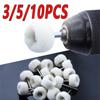 10pcs 3mm Wool Felt Polishing Head for Dremel Dril Jade Abrasive Polishing WheelMini Polishing BrushCar Detailing Accessory Tool
