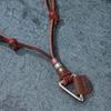 Men's Retro Metal Triangle Leather Necklace