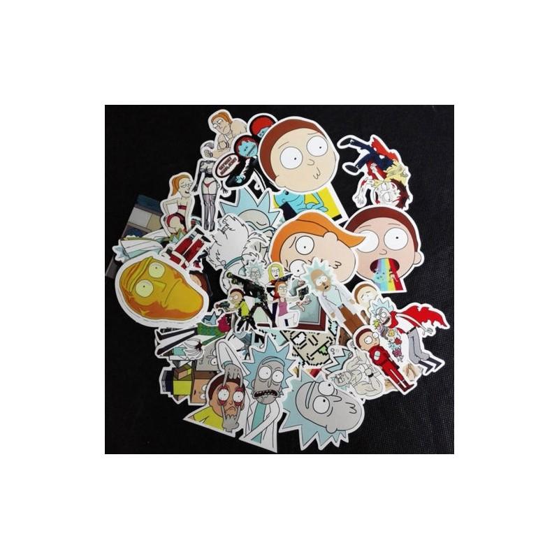 

High-quality 35pcs Rick And Morty Car Sticker Decal Style Character Decoration Paper Hot #G(35pcs),35pcs Sticker