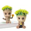 Home Decoration Crafts Modern Cartoon Groot Anime Baby Tree Man Figure Character Miniature Model Office Desktop Decor Ornament