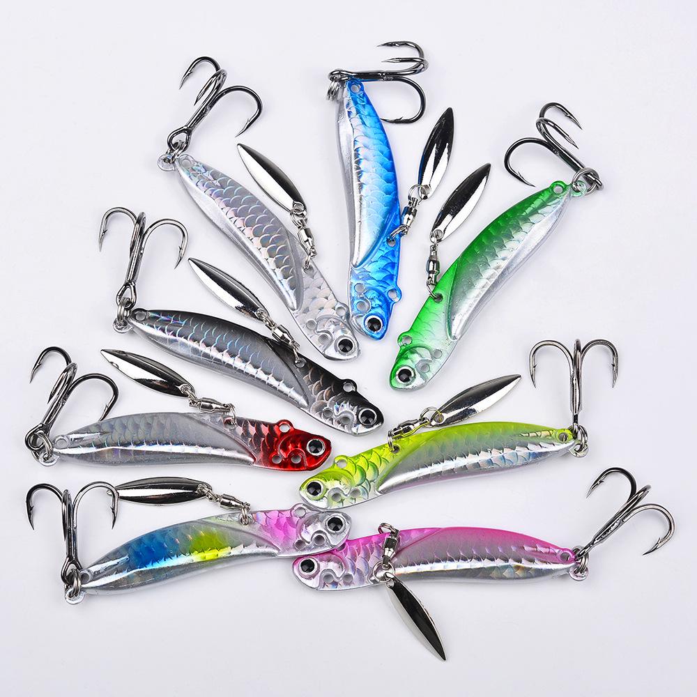 Long Cast Metal Spinner Jigging Lure - Rotating Bionic Bait for Zander Sea Fishing.