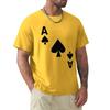 Ace of Spades poker playing card costume T-Shirt heavyweights summer top cute tops plain black t shirts