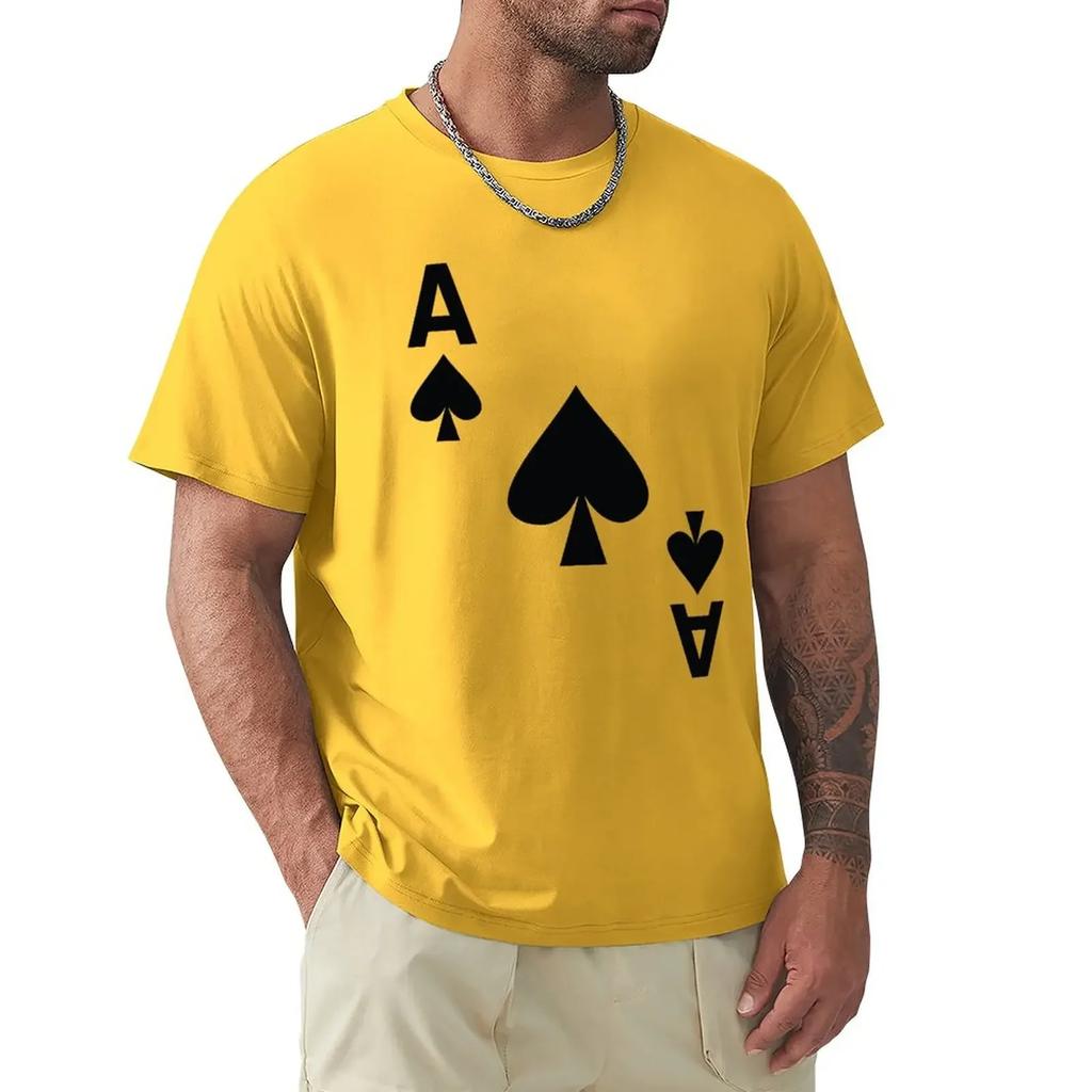 Ace of Spades poker playing card costume T-Shirt heavyweights summer top cute tops plain black t shirts