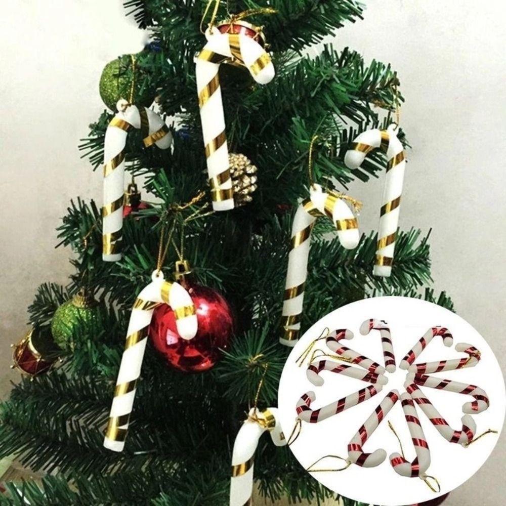 Hanging Decoration Holiday Decoration Candy Wand Christmas Pendant Decorative Crutch Candy Crutch
