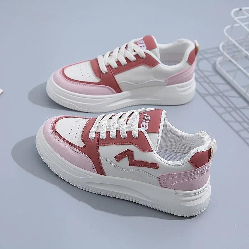 

Little white shoes women s spring and autumn new cute and fresh shoes campus style board shoes student versatile casual women s shoes 35 рожевий