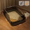 Oversized Pet Cat Litter Box, Semi-closed, Heightened and Thickened Anti-splash Cat Toilet, Easy To Clean, Bathtub Cat Toilet