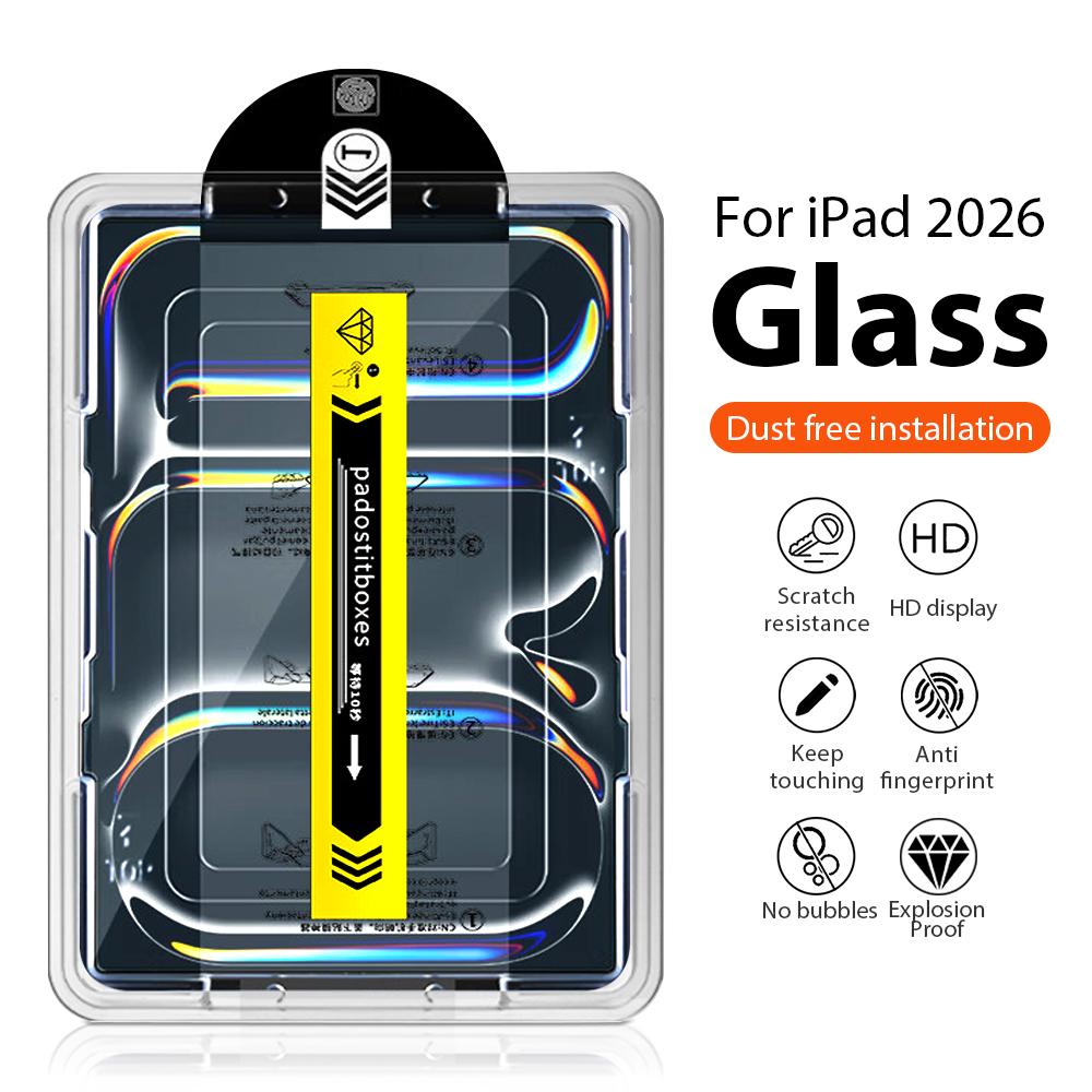 Screen Protector Tempered Glass For iPad Pro 13 11 M5 M4 12.9 A16 10 9 10th 9th Generation Air 5 4 3 M3 M2 Mini 7 6 Accessories