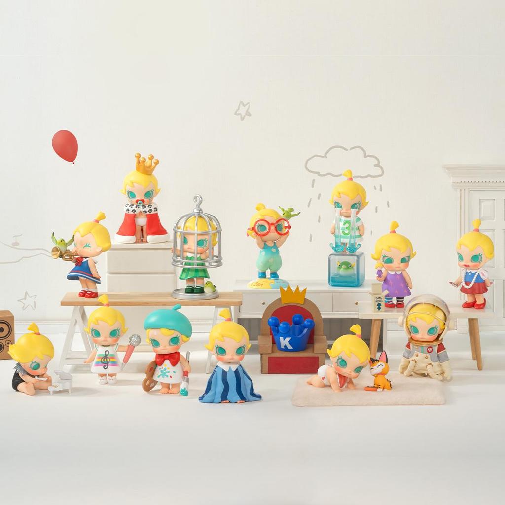 POP MART Baby Molly Da jeg var tre-serien Figurer Blindboks (Enkeltpakning / 12-delers sett)