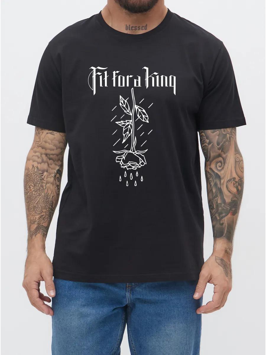 White t-shirt with football club logo, cotton, sporty 3XL