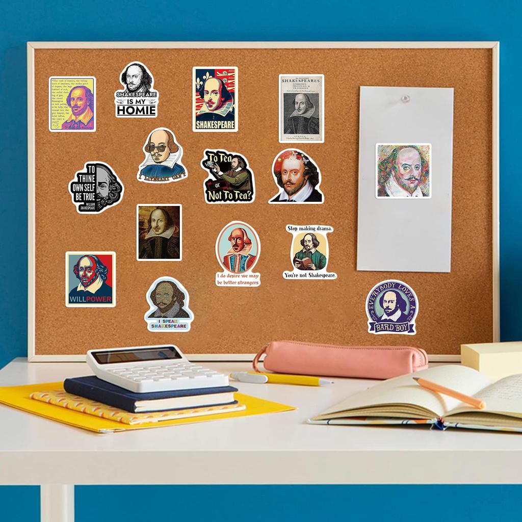 50 Shakespeare Avatar Graffiti Stickers Guitar Notebook Suitcase DIY Waterproof Stickers