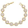 ZHUKOU 8 styles Gold Women's Bracelet CZ Crystal Zircon Shiny Bracelet Women Jewelry VL143