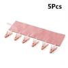 5Pcs Foldable Fabric Hanger Set Portable Multi Clothespin Coat Hanger for Travel Dormitory Quick Drying and Storage Solution