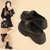 Baotou half slippers women's autumn new lazy outer wear high-end cool slippers thick-soled heightening women's shoes