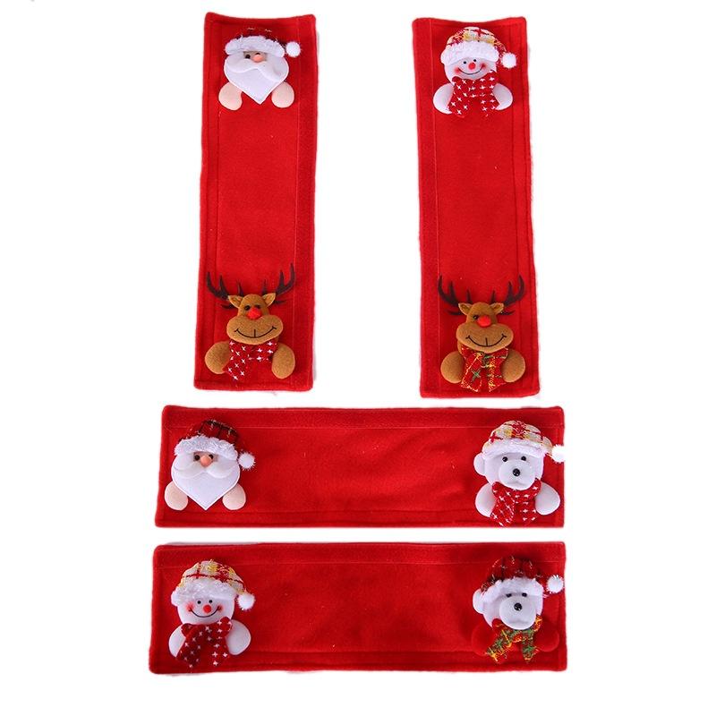 Plaid Red Stylish Fridge Handle Glove Add A Pop Of Color To Your Refrigerator For Christmas