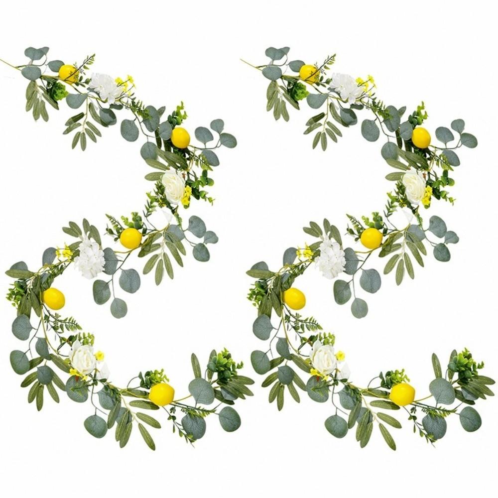 Greenery Lemon Vine Decor Realistic Simulation Lemon Vine Fake Plant  Wedding Party Decor