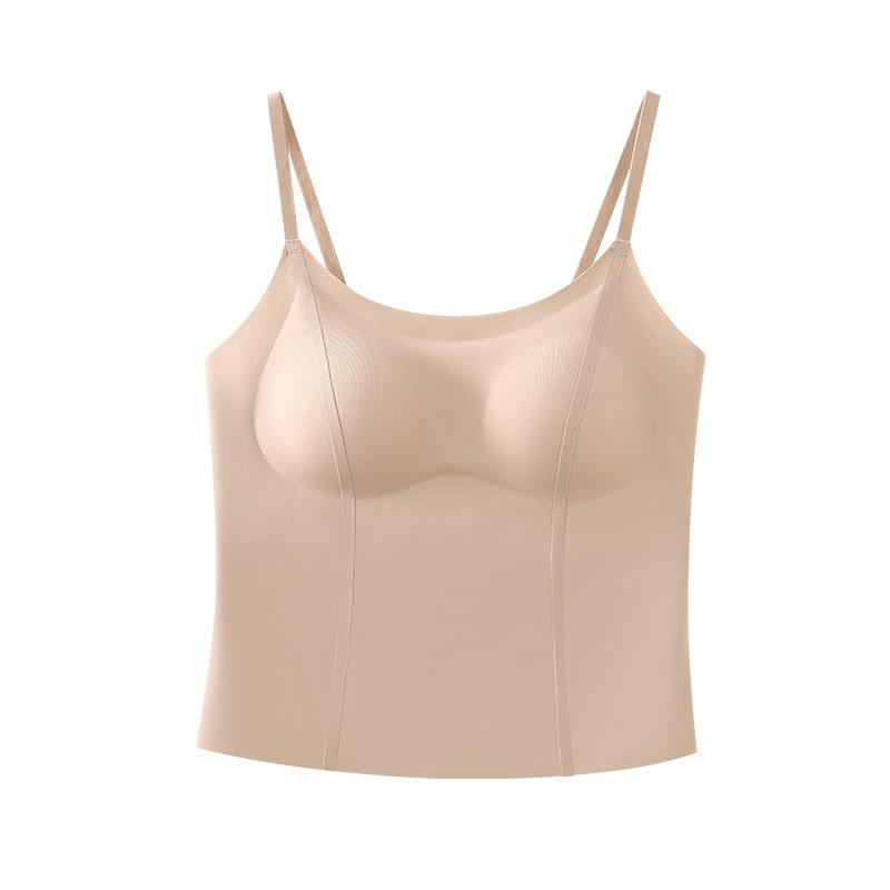Summer Beautiful Back Seamless Women's Small Breasts Simple and Versatile Mesh Breathable Full Cup Free Bra Sling Women