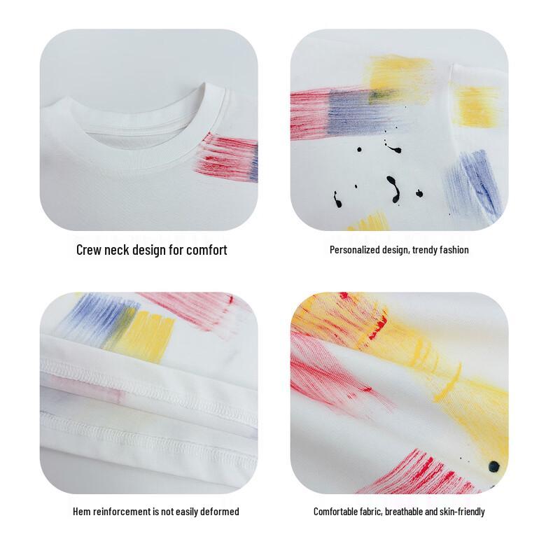 Boys' Summer Cotton Short Sleeve T-Shirt
