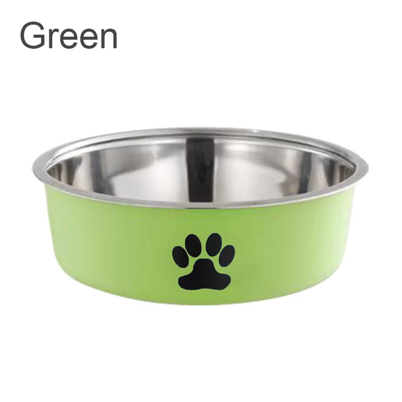 Dog Water Bowl with Non-Slip Rubber Base And Small Cats And Dogs Drinking Water Feeding Pet Bowl Stainless Steel Pet Food Bowl