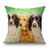 Jack Russell Mops Charles Spaniel Hund Tiere Handmalerei Kissenbezüge Dekorative Kissen für Sofa