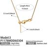 18K Gold-Plated Zircon Alphabet Pendant Necklace – Elegant European & American Style Jewelry