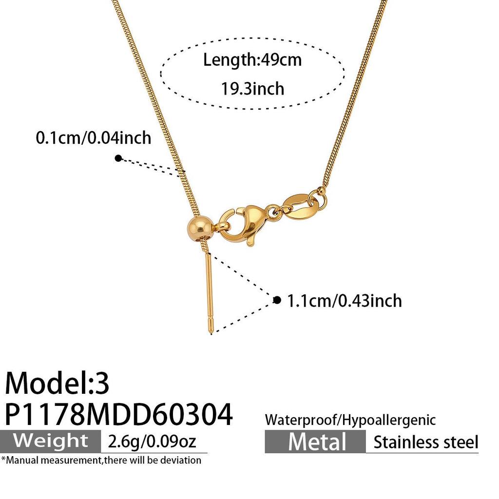18K Gold-Plated Zircon Alphabet Pendant Necklace – Elegant European & American Style Jewelry