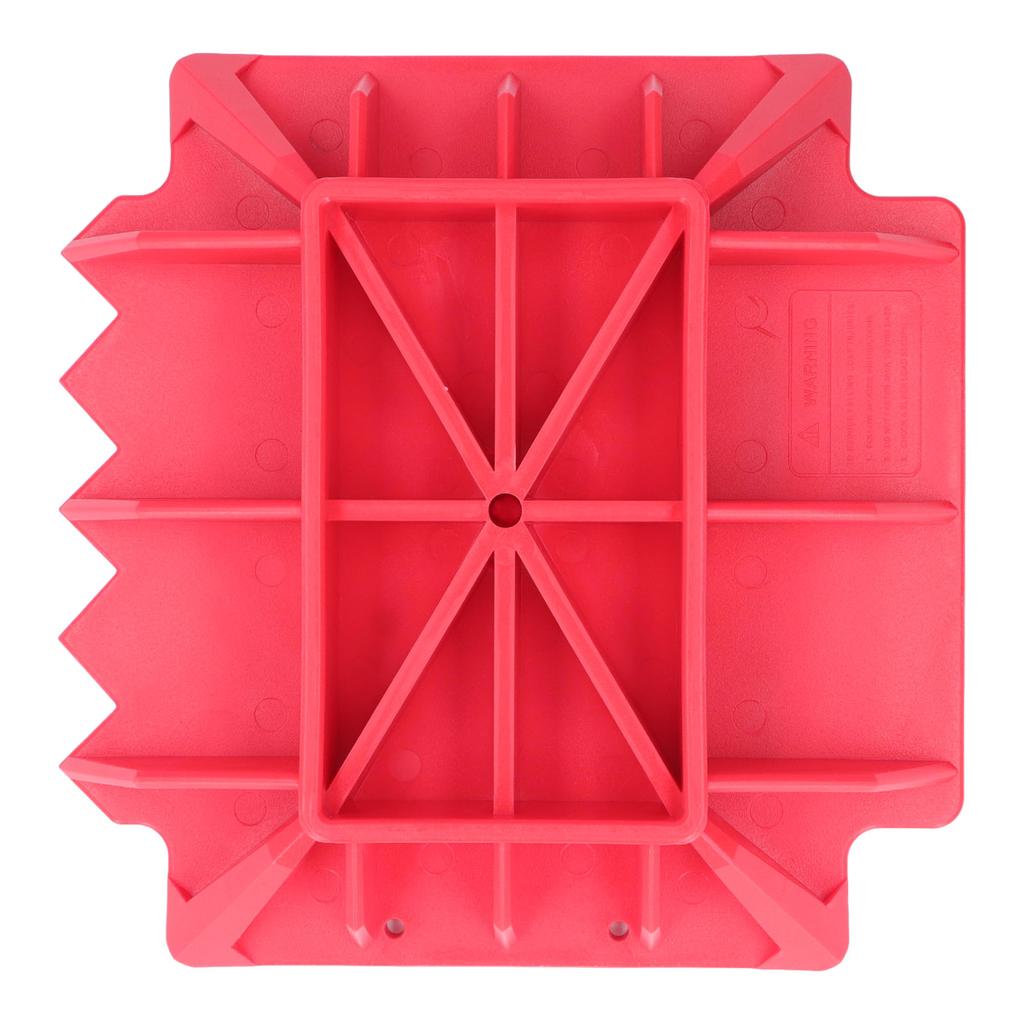 Jack Alleviate Base Pad Hard Nylon Red Serrated Replacement for XTREME OffRoad Rescue