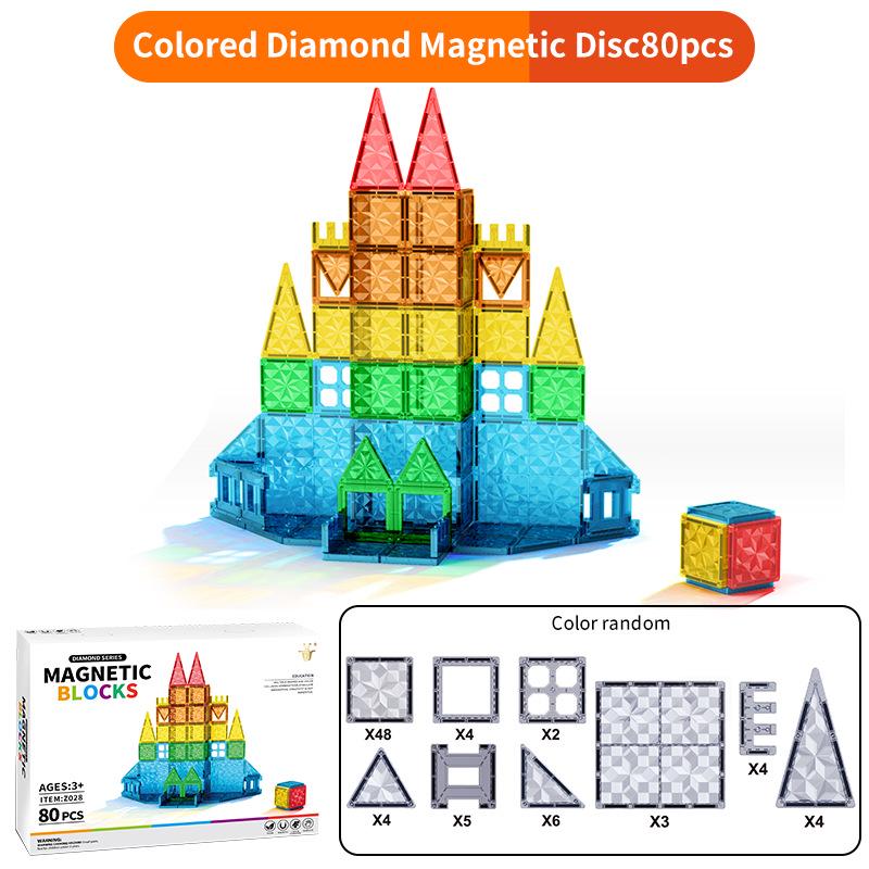 Multicolor Magnetic Window Tiles: Strong, Educational Building Blocks for Children