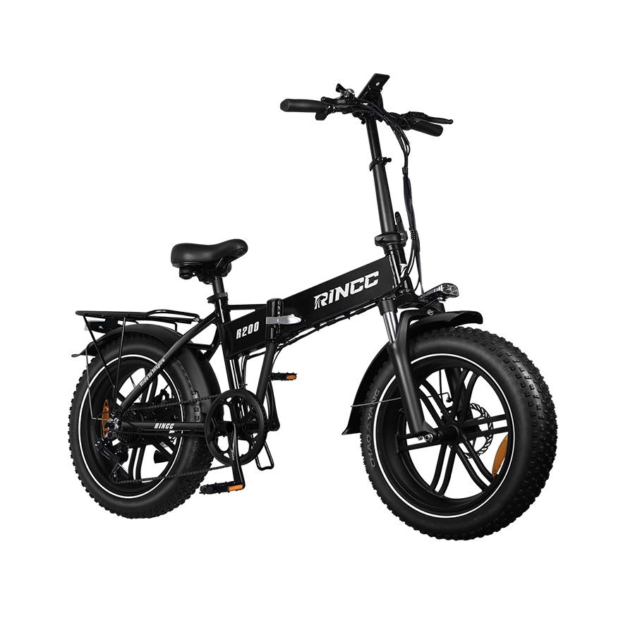 Rincc R200 All-Terrain Folding Adult Electric Bicycle 750W Motor 50KM/H Top Speed 20 Inch Fat Tires 48V15AH Battery City Commuting Electric Bike