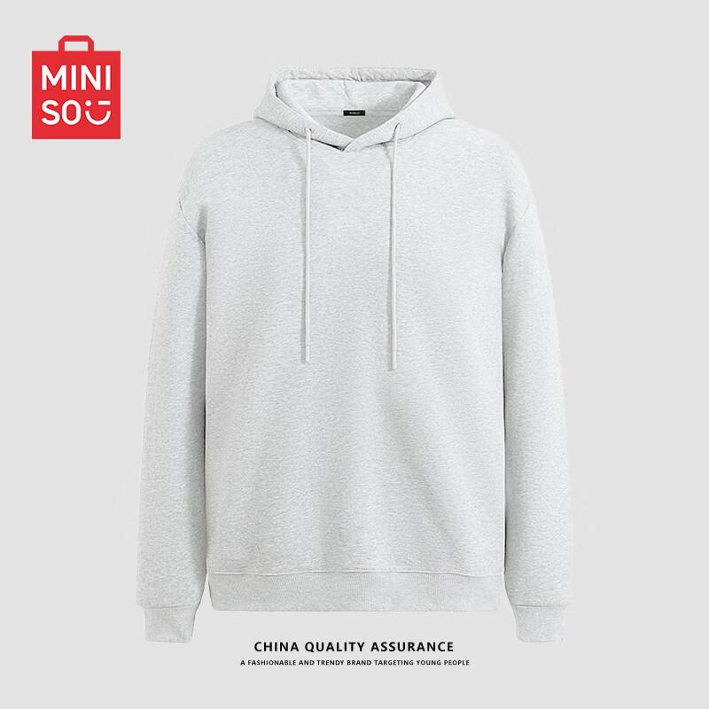 MINISO Herren Einfarbiger Locker Geschnittener Hoodie