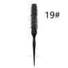 1/5PCS Black Curly Round Hair Comb Aluminum Tube Hair Brush Comb Professional Hairdresser Comb Salon Barber Styling Tool