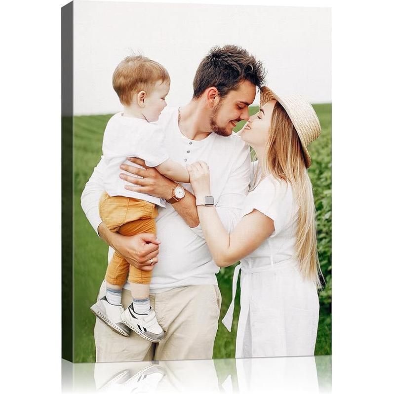 Personalized  Canvas Wall Art,  Canvas Prints with Your Photos for Living Room, Bedroom, Wedding Pet Baby Family Photo Framed Wall Art, ized Photo