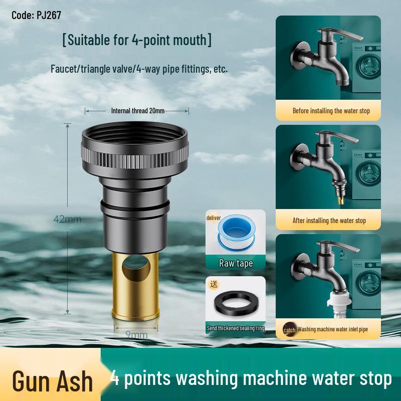 4/6-Minute Faucet Adapter & Spout Converter for Washing Machine Hose