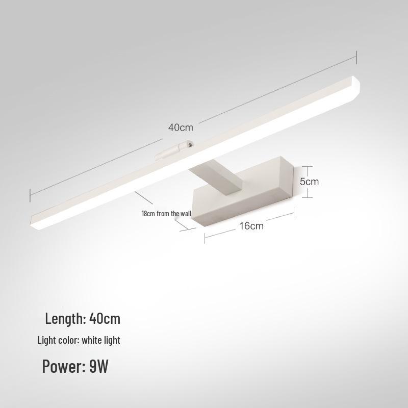 Nordic Punch-Free LED Vanity Light for Bathroom Mirror or Dressing Table