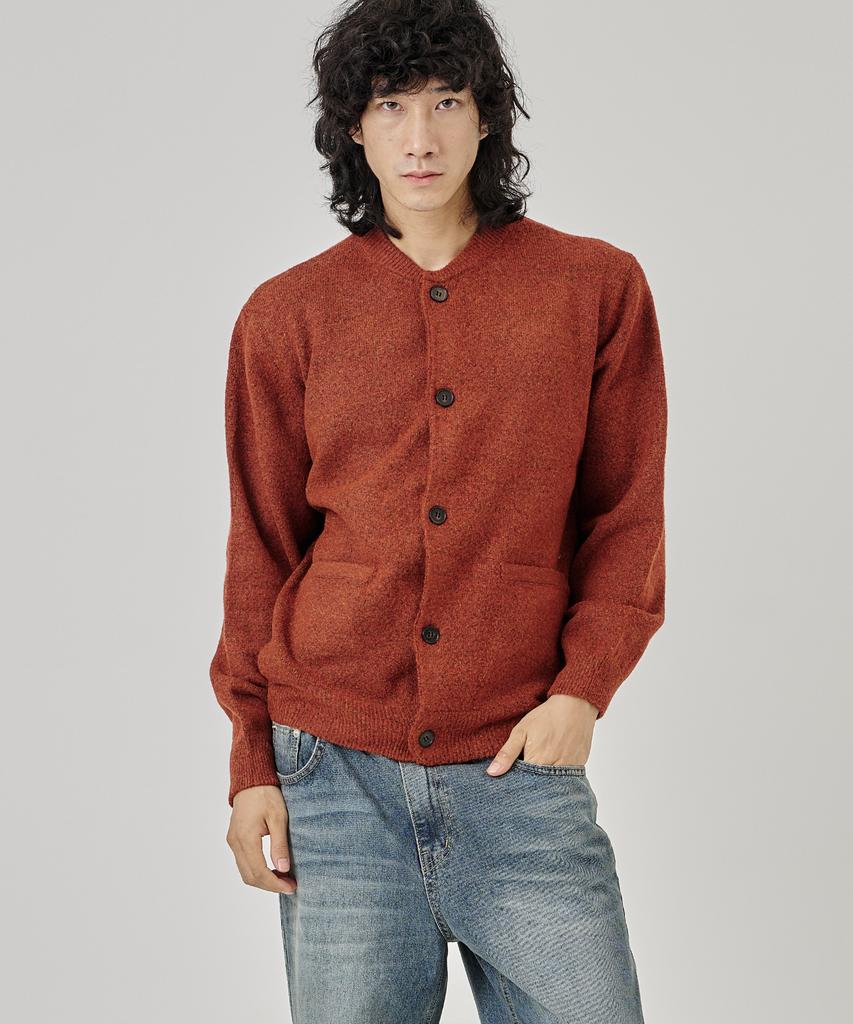The-Abon Ter Button Cardigan Brick