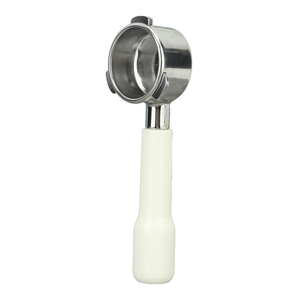 Bottomless Portafilter 54mm Stainless Steel 3 Ears Coffee Portafilter for Breville 8 Type C2 White