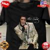 NEUES Elvis Presley Signatur Kurzarm-T-Shirt Geschenk Geschenk für Fans, Größen S-5XL