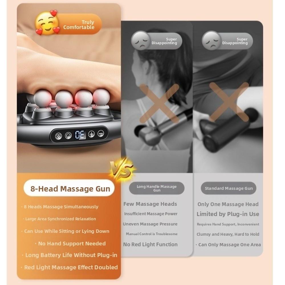 8/12/16-Head Body Massage Machine Electric Neck Shoulder Masajeador  for Muscle Relaxation