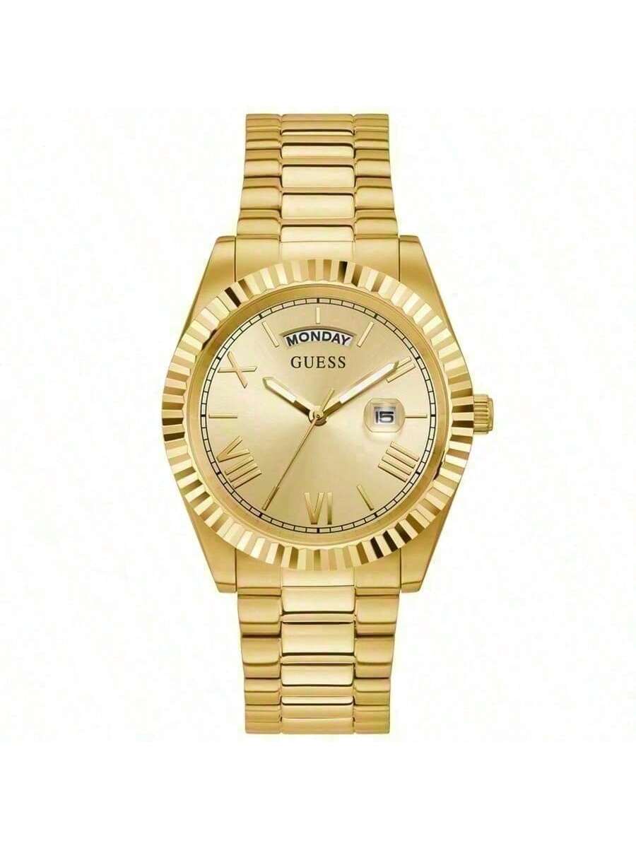 Guess Men's Gold Tone Stainless Steel Watch Gw0265g2