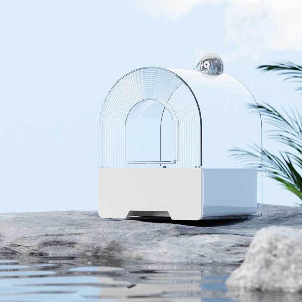 Wall Mounted Bird Bath Cage Clear Bird Shower Box Practical Parrot Hanging Bathtub  Cockatiel
